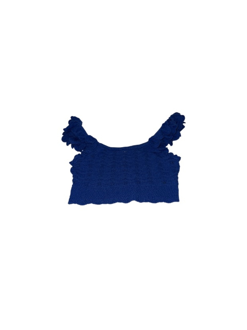 H & M Blue Crochet Crop Top - Women’s Size Large